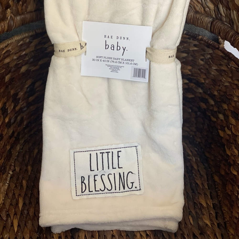 Rae Dunn Little Blessing Blanket